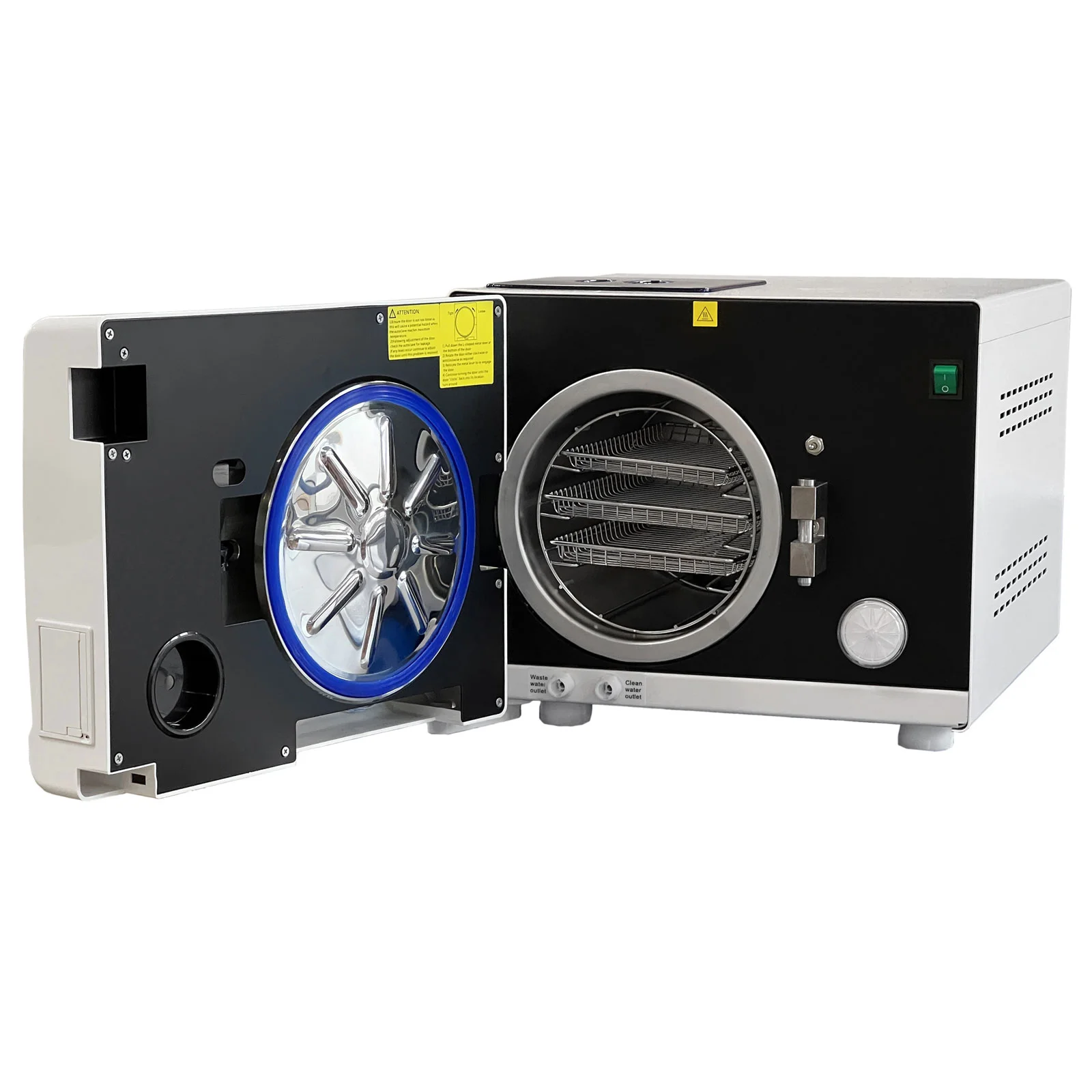 Autoklaw YESON serii E 12L BLACK (LCD) – autoklaw parowy klasy B o pojemności 12 L