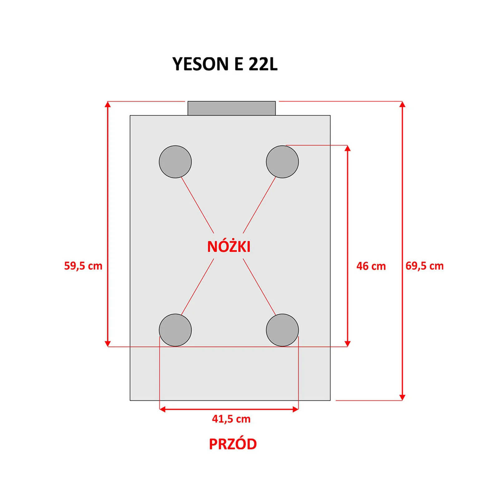 Autoklaw YESON serii E 22L BLACK LED – autoklaw parowy klasy B o pojemności 22 L